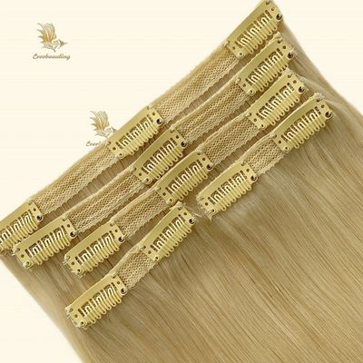Brazilian Human Hair Double Drawn Lace Clip in Hair Extensions Shipping Cost Included