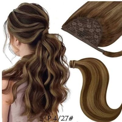 Cuticle Aligned Hair Extensions Muti-Color Raw Virgin Human Hair Wholesales Ponytail