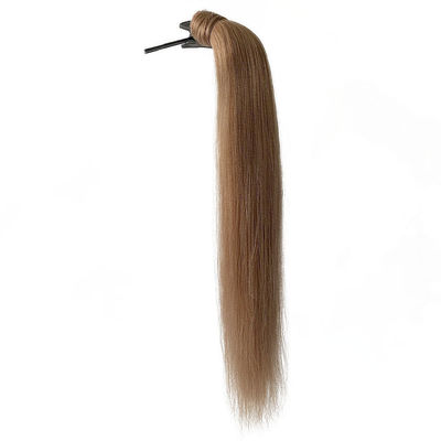 Raw Human Hair Ponytail Extensions Dyeable 50.00cm * 8.00cm * 3.00cm Package Size