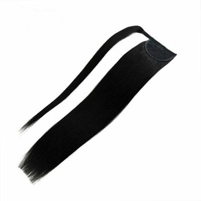 Brazilian Hair Ponytail Extensions Straight Style Wrap Around Human Hair Ponytails US
