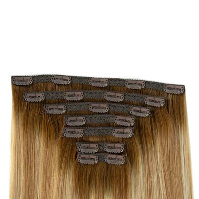 16-24 Inch 150g Clip in Human Hair Extensions Double Weft Various Length Options