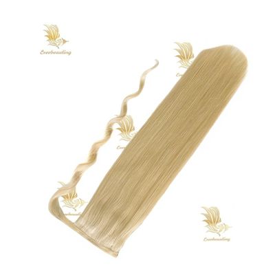 Tape-240527 Muti-Color Full Thick End Kinky Curly Ponytail Hair Extensions with Muti-Color