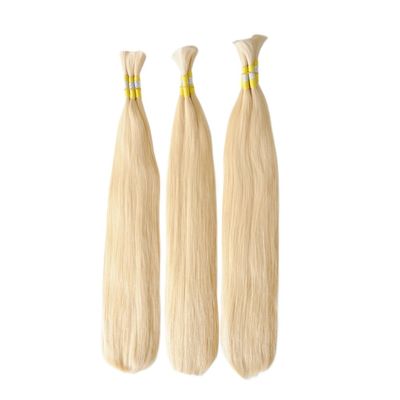 Unprocessed Virgin Keratin Arranged Hair Bulk Straight Style Remy Grade European Hair