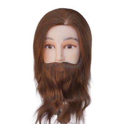 Male Mannequin Head with Beard Professional Hairdresser Training Mannequin