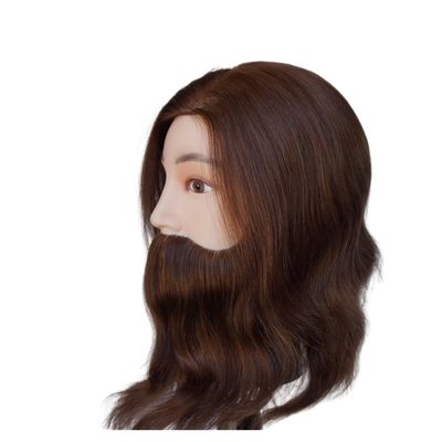 Male Mannequin Head with Beard Professional Hairdresser Training Mannequin