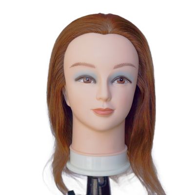 100% Human Hair Training Head Mannequin Head for Practise Professional Training Tool