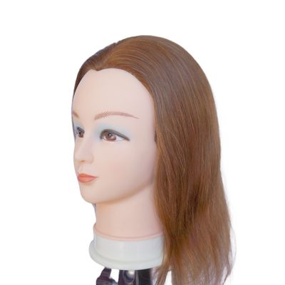 100% Human Hair Training Head Mannequin Head for Practise Professional Training Tool