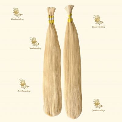 Full Payment Black to Blonde Natural Straight Bulk Hair Human Hair Extensions Dyeable