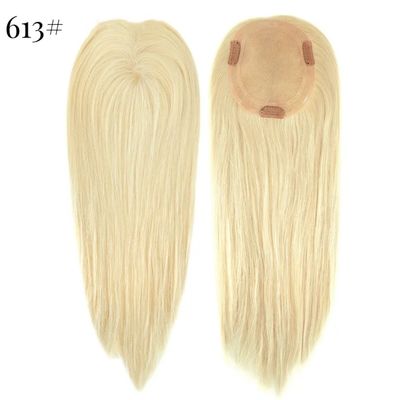 5.5X6inch Hand Tied Double Mono Top Remy European Human Hair Toupee Topper PU Around MT-S1