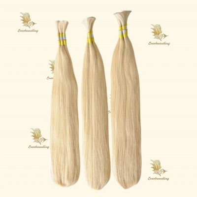 24 inch Brazilian Virgin Human Hair Straight Double Drawn Honey Blond Hair Extension