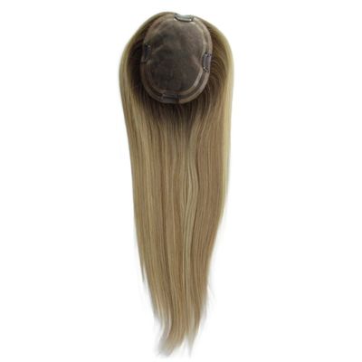 Remy Hair Grade Full Base Mono Lace Wig for European Women Highlight Color Topper