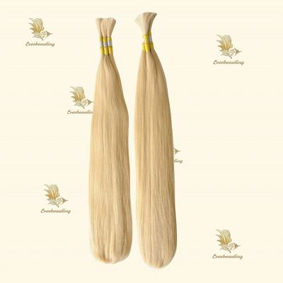 Customization 100g Straight Russian Light Color Hair Bulk Package Gross Weight of 0.400kg