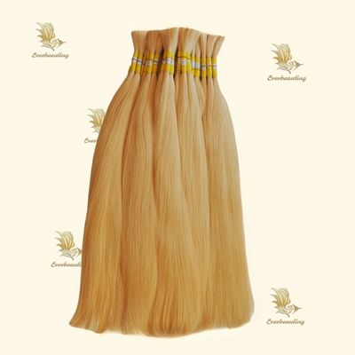 Customization 100g Straight Russian Light Color Hair Bulk Package Gross Weight of 0.400kg