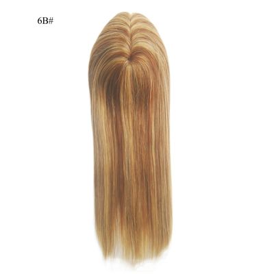 Human Hair Topper Hand Tied Mono Top Piece for Full Base Lace Wig