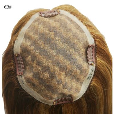 Human Hair Topper Hand Tied Mono Top Piece for Full Base Lace Wig