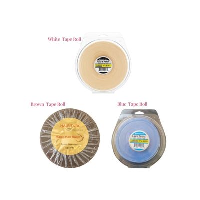 Shipping Cost Blue White Yellow Hair Extension Tape Wig Adhesive Glue Roll HT-230830