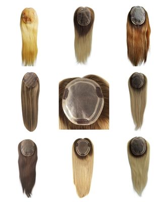 Hair System Mono Toupee for Women Natural Straight Chinese Cuticle Remy Hair Topper