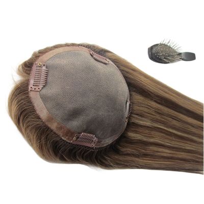 Remy Hair Human Hair Mono Topper for Thin Hair Women 0.300kg Package Gross Weight