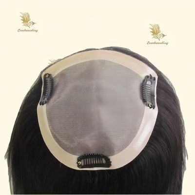 Handwork Technology Small Size Side Part Human Hair Natural Color Toupee Wig for Women