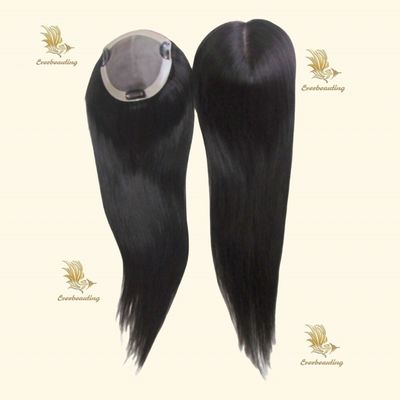 Handwork Technology Small Size Side Part Human Hair Natural Color Toupee Wig for Women