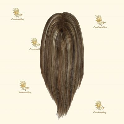 Remy Hair Topper-23007 Monofilament Topper Highlight Hand Tied 3X6.5 prime Mono Base