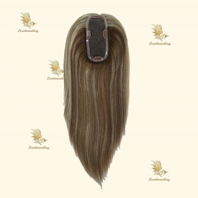 Remy Hair Topper-23007 Monofilament Topper Highlight Hand Tied 3X6.5 prime Mono Base