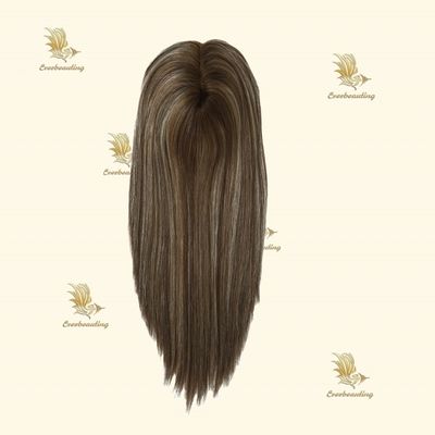 Remy Hair Topper-23007 Monofilament Topper Highlight Hand Tied 3X6.5 prime Mono Base